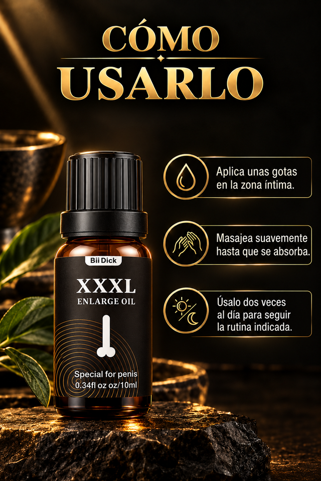 XXXL Enlarge Oil – Aceite de Bienestar Íntimo Masculino 10 ml