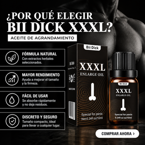 XXXL Enlarge Oil – Aceite de Bienestar Íntimo Masculino 10 ml