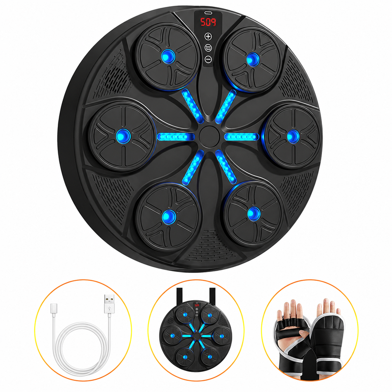 Aparato de Boxeo Interactivo con Luces LED